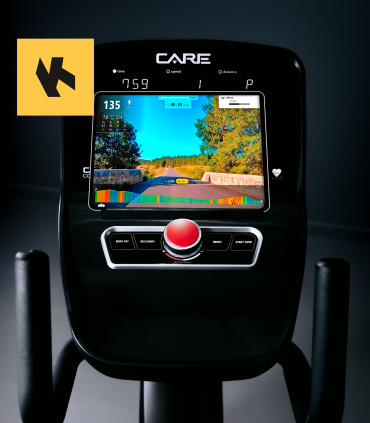 Semi-ligfiets ROADSTER LED zelfvoorzienend - CARE - verbonden ergometer