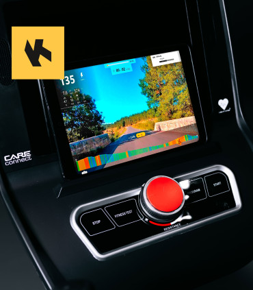 ROADSTER TFT zelfvoorzienende semi-ligfiets CARE - verbonden ergometer