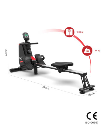 Roeiapparaat CARE - CLIPPER - handmatig en verbonden