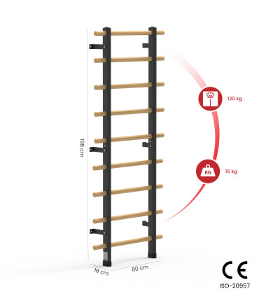 Ribbenstok - CARE - Hout en metaal met opties