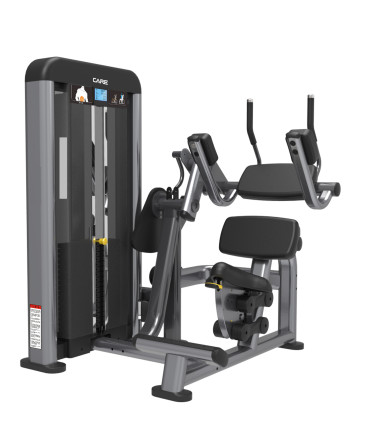 Machine Buikspieren - CARE - Zittende crunch met geleide belasting