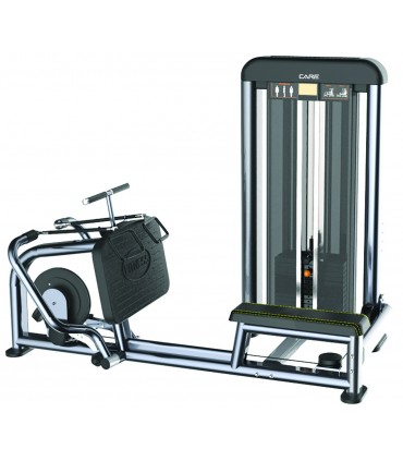 Zwarte horizontale roeitrainer care prestige line