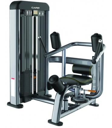 Krachttrainingsmachine voor schuine buikspieren Zwart CARE PRESTIGE LINE