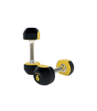 Bi-color dumbbells - Polyurethaan 15kg