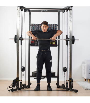 Opvouwbaar fitnessstation met dubbele katrol - CARE - premium line