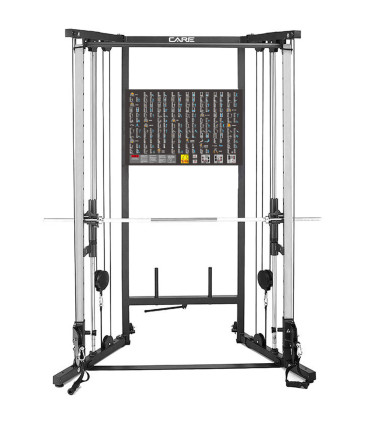 Opvouwbaar fitnessstation met dubbele katrol - CARE - premium line