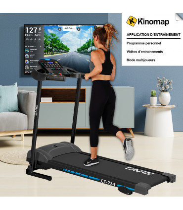 Verbonden loopband - 14km/u - CARE - CT-734-2 FBA - KINOMAP