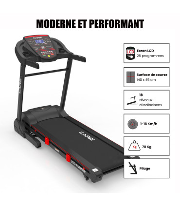 Connected loopband - 18 km/u - CARE -FBA- JOG RUNNER - KINOMAP