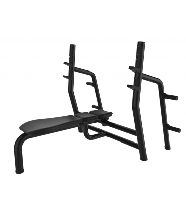 Zwarte olympische bankdrukbank care premium line