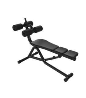 Zwarte buikspierbankje premium line care