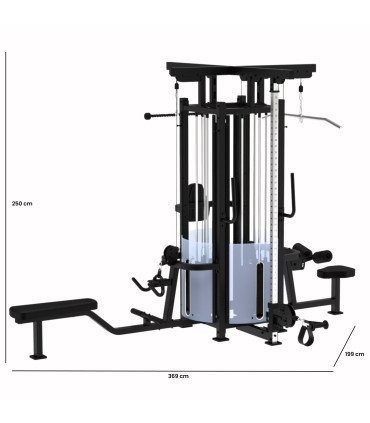 Krachttraining machine - CARE - 4 stations toren