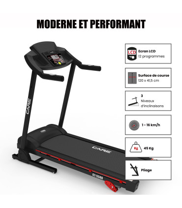 Verbonden loopband - 16km/u - CARE - CT-5588-2 - KINOMAP - FBA