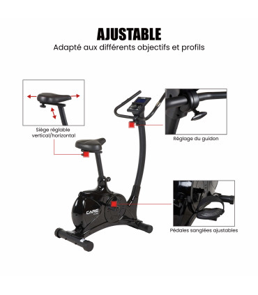Hometrainer - CARE - CV-395 Ergometer en verbonden